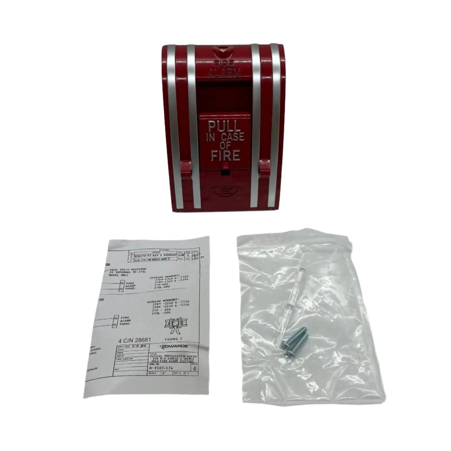Kidde Fire Alarm Pull Station Metal Safety Switch Non-Coded for Rapid Emergency Response by Kidde