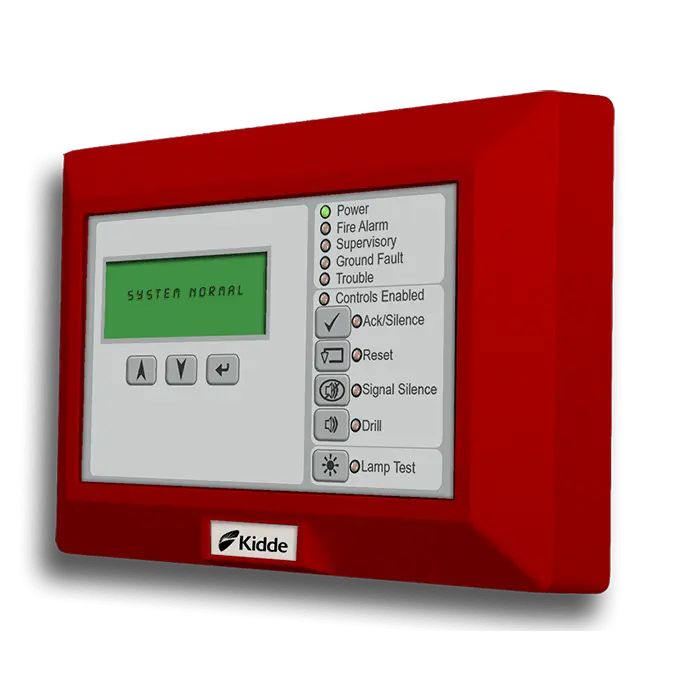 Kidde LCD Text Annunciator Fire Safety Monitor Red UL/FM Approved for Emergency Response by Kidde