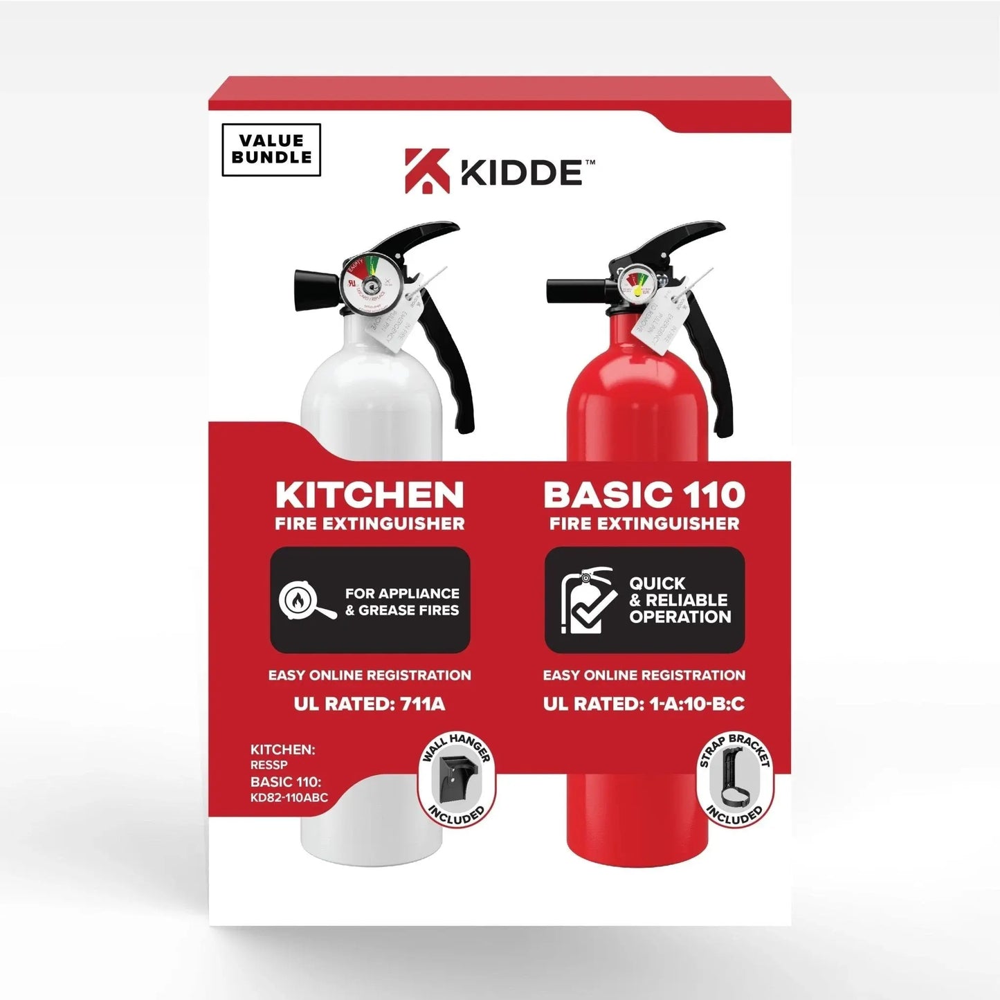 Kidde Strobe Wall Elbow Bracket Durable Fire Safety Support by Kidde