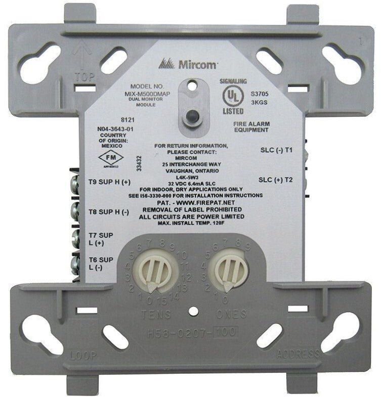 Mircom MIX - M500DMAP Monitor Module - Fire Protection Parts