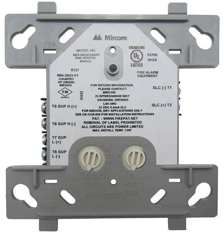 Mircom MIX-M500DMAP Monitor Module by Fredland Supply Company