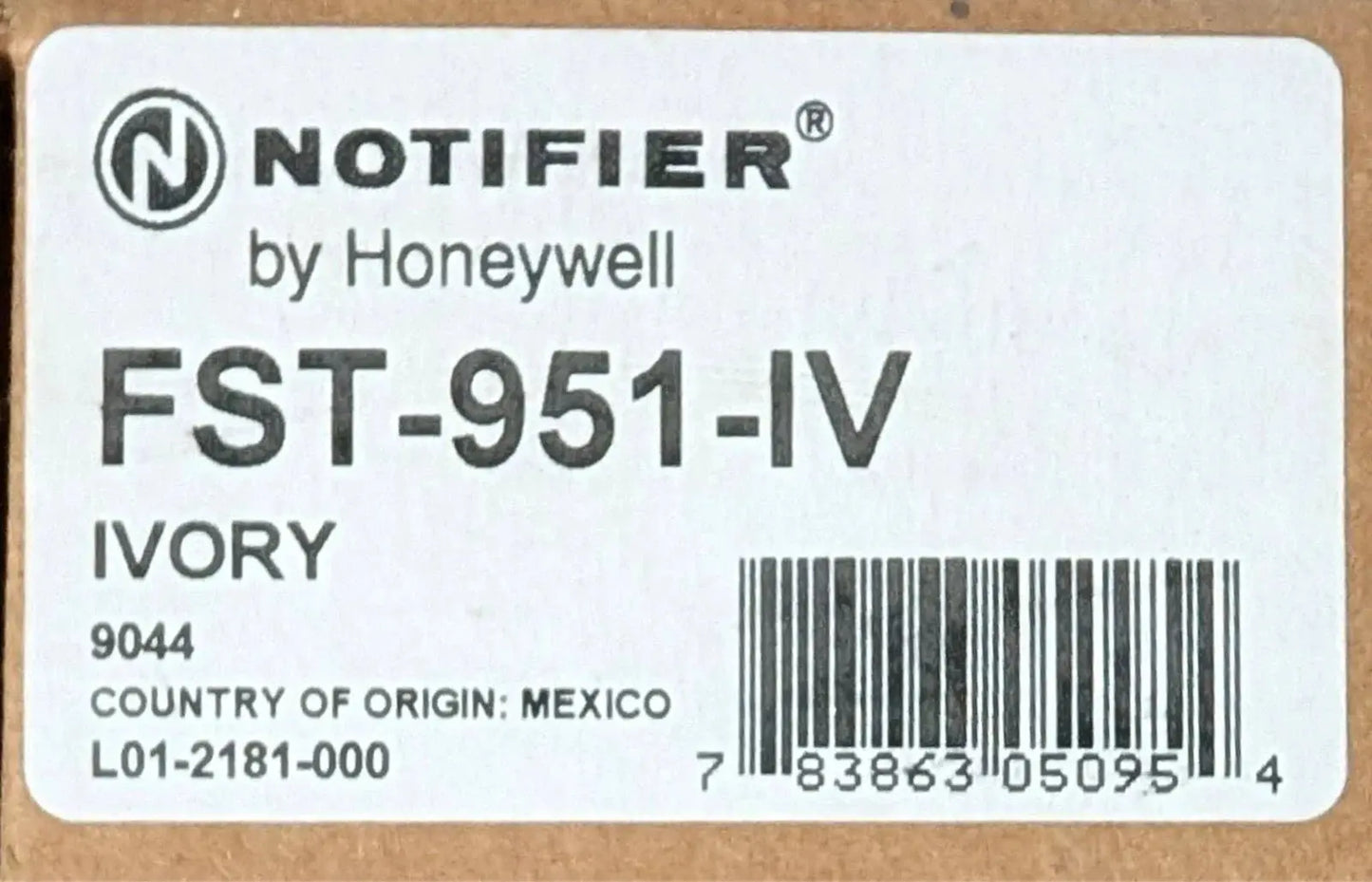 Notifier FST-951-IV Heat Detector - Ivory by Fredland Supply Company