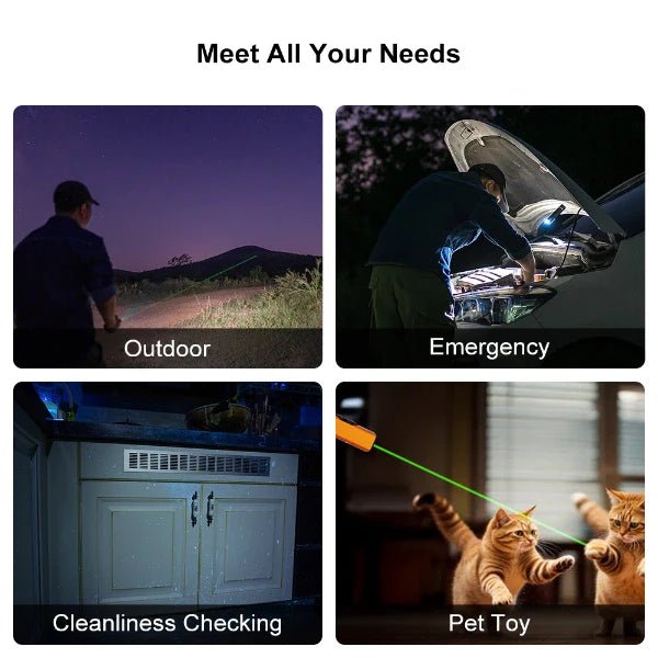 OLIGHT ARKFELDPRO3ROGV3 Arkfeld Pro Flat EDC Flashlight with LED Light UV and Laser - Orange - Fire Protection Parts