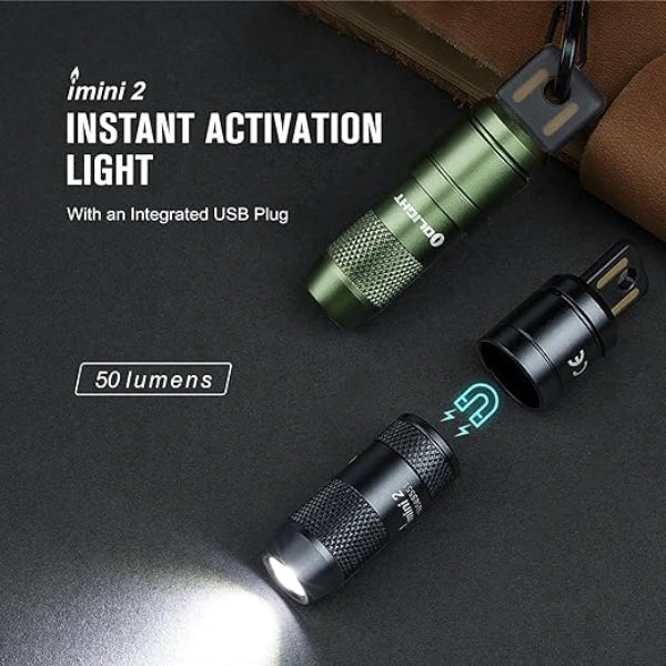 OLIGHT IMINI2ODG imini 2 Rechargeable Mini Flashlight - OD Green - Fire Protection Parts