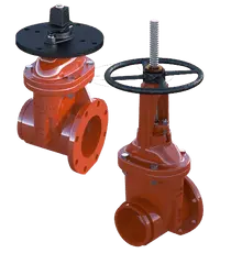 OSY Flanged Gate Valve 350psi Resilient Wedge 2" NRS by Kennedy Valve