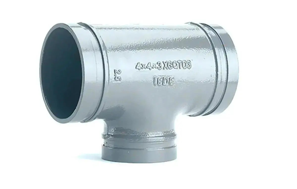 Reliable Fire Protection Grooved Reducing Tee Galvanized 663TRG Fire Protection Reliable Sprinkler Fire Protection Parts Reliable Grooved Galvanized Reducing Tee 663TRG