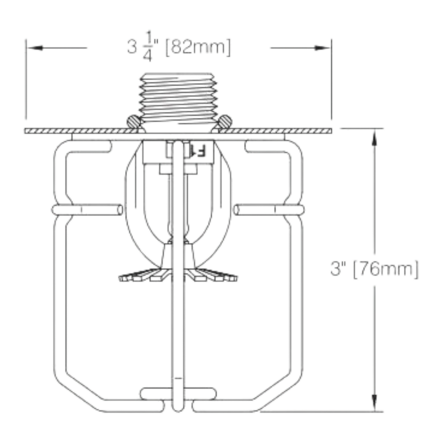 Reliable Fire Sprinkler Guard Shield 3 1/4" Protection Fire Protection Reliable Sprinkler Fire Protection Parts Reliable Fire Sprinkler Guard Shield 3 1/4"