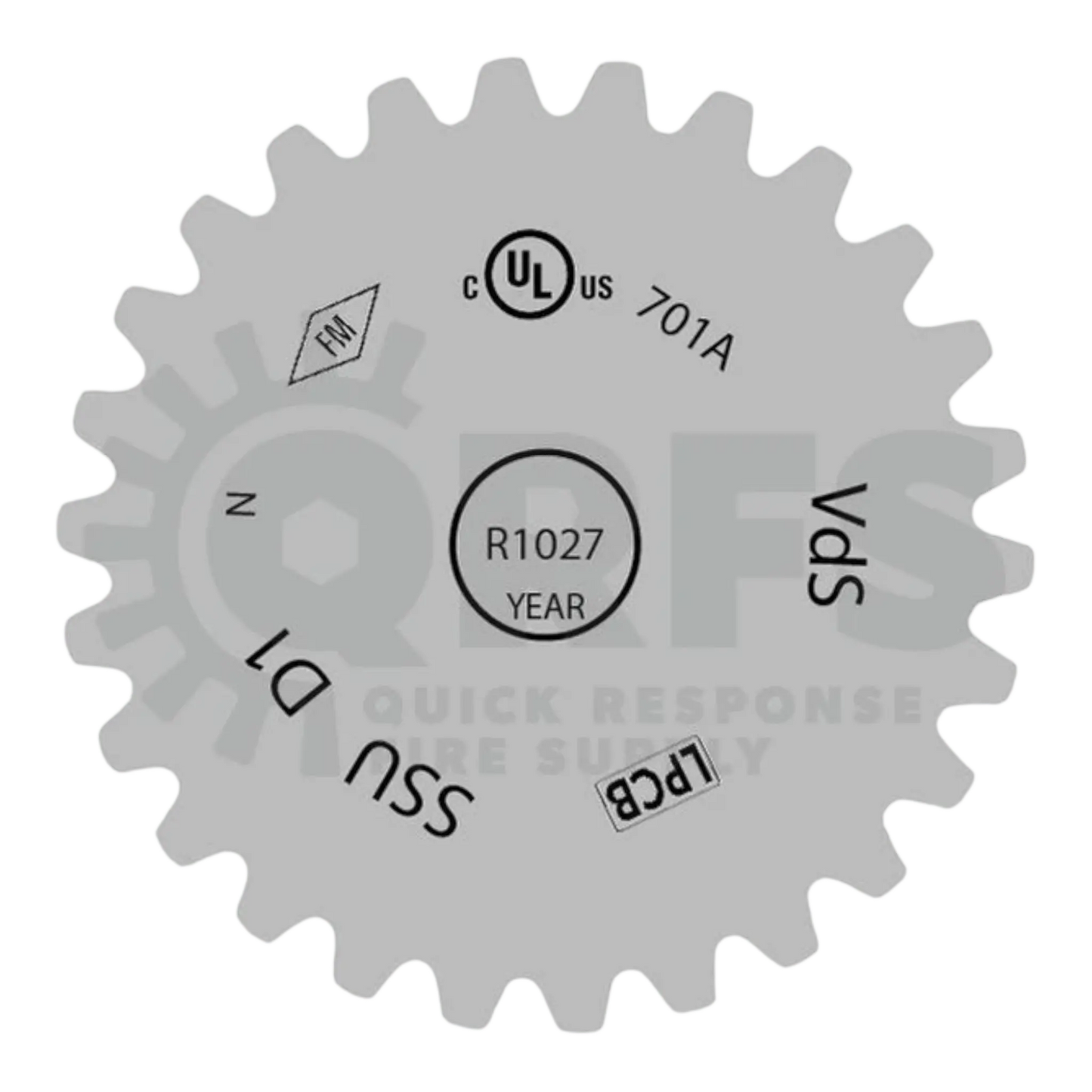 Reliable Model G Intermediate Upright Sprinkler K8.0 (115) 3/4-inch R1427 Fire Protection Reliable Sprinkler Fire Protection Parts Reliable MODEL G INTERMEDIATE UPRIGHT K8.0 (115) THREADS 3/4" (20MM)