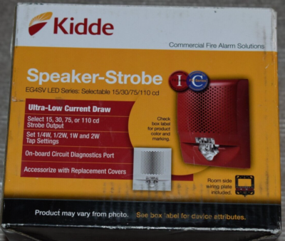 Kidde Strobe Fire Alarm Signal 110 Cd Red Reliable Alert