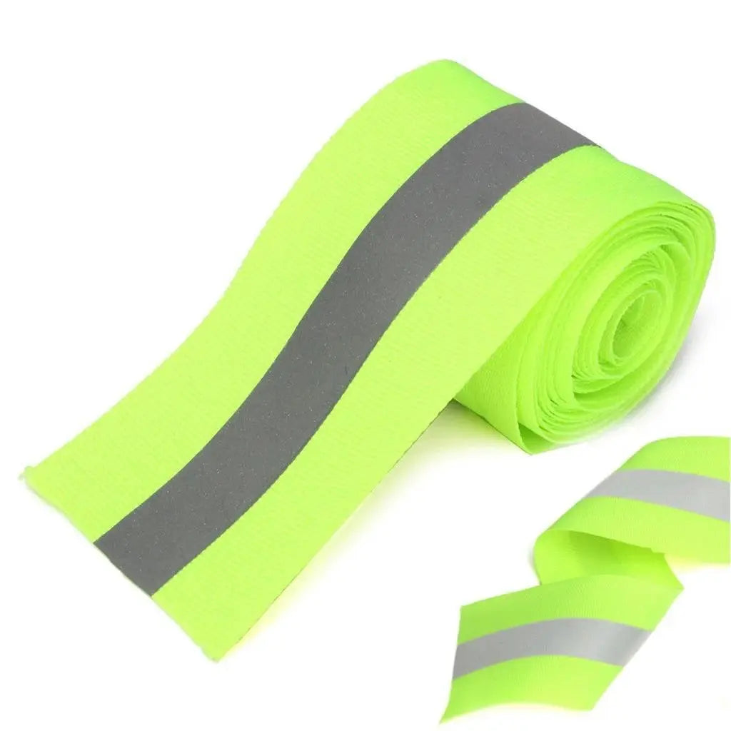Sew on High Visibility Hi Vis Retro Reflective Fabric Tape by Just In Trend