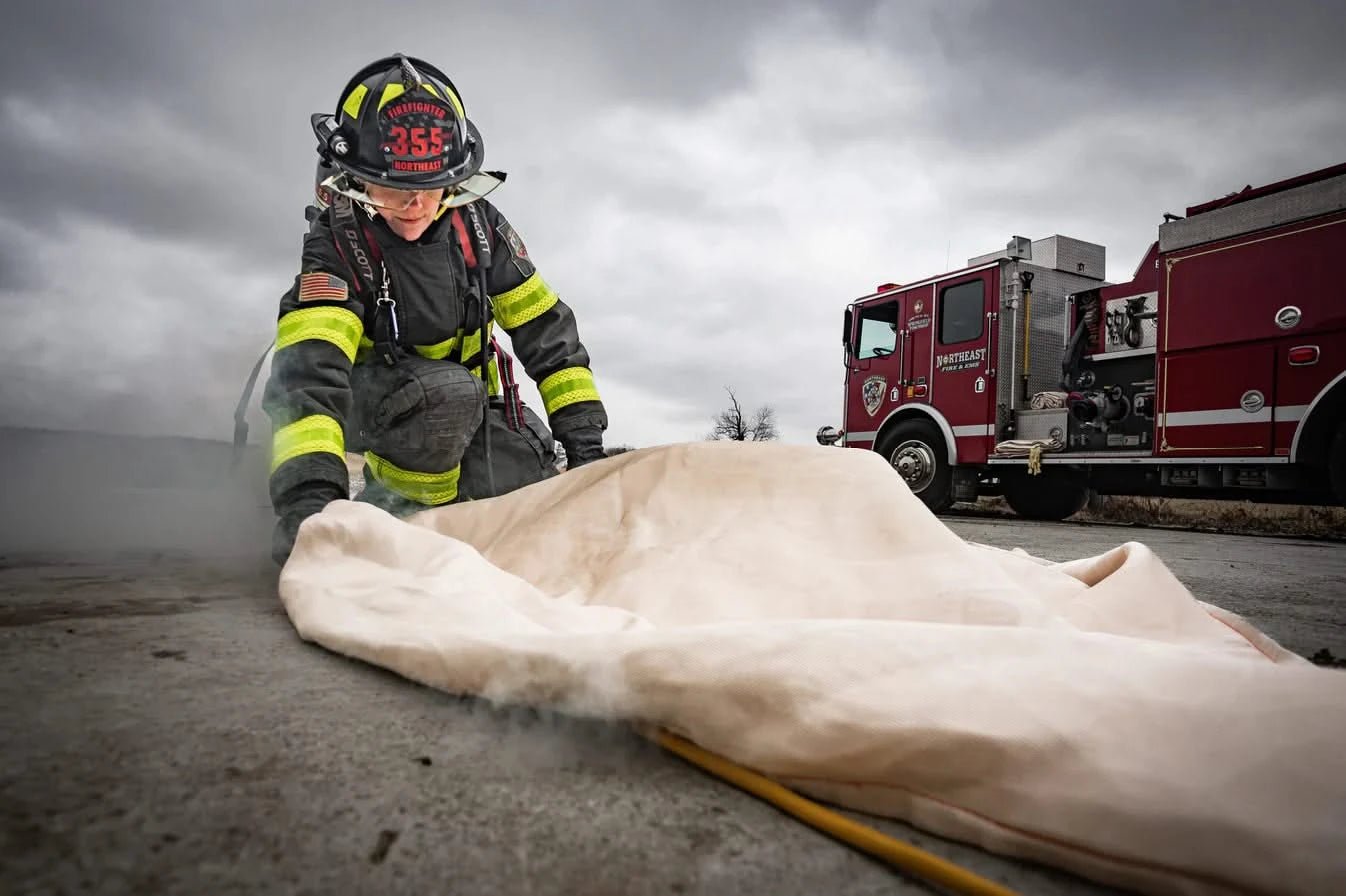 Small Heavy Duty Preventer™ Li - Ion Fire Blanket - 5' x 6' - Fire Protection Parts