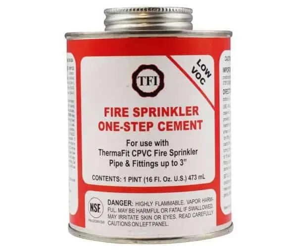 Solvent Cement Pint for Fire Safety Systems Durable Bonding by Kidde