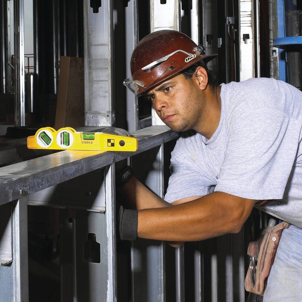 Stabila 25245 Type 81SMW45 Die Cast Three Vial Torpedo Spirit Level - Fire Protection Parts