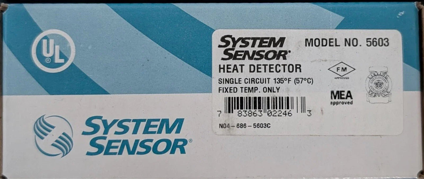 System Sensor 5603 Heat Detector - Fire Protection Parts