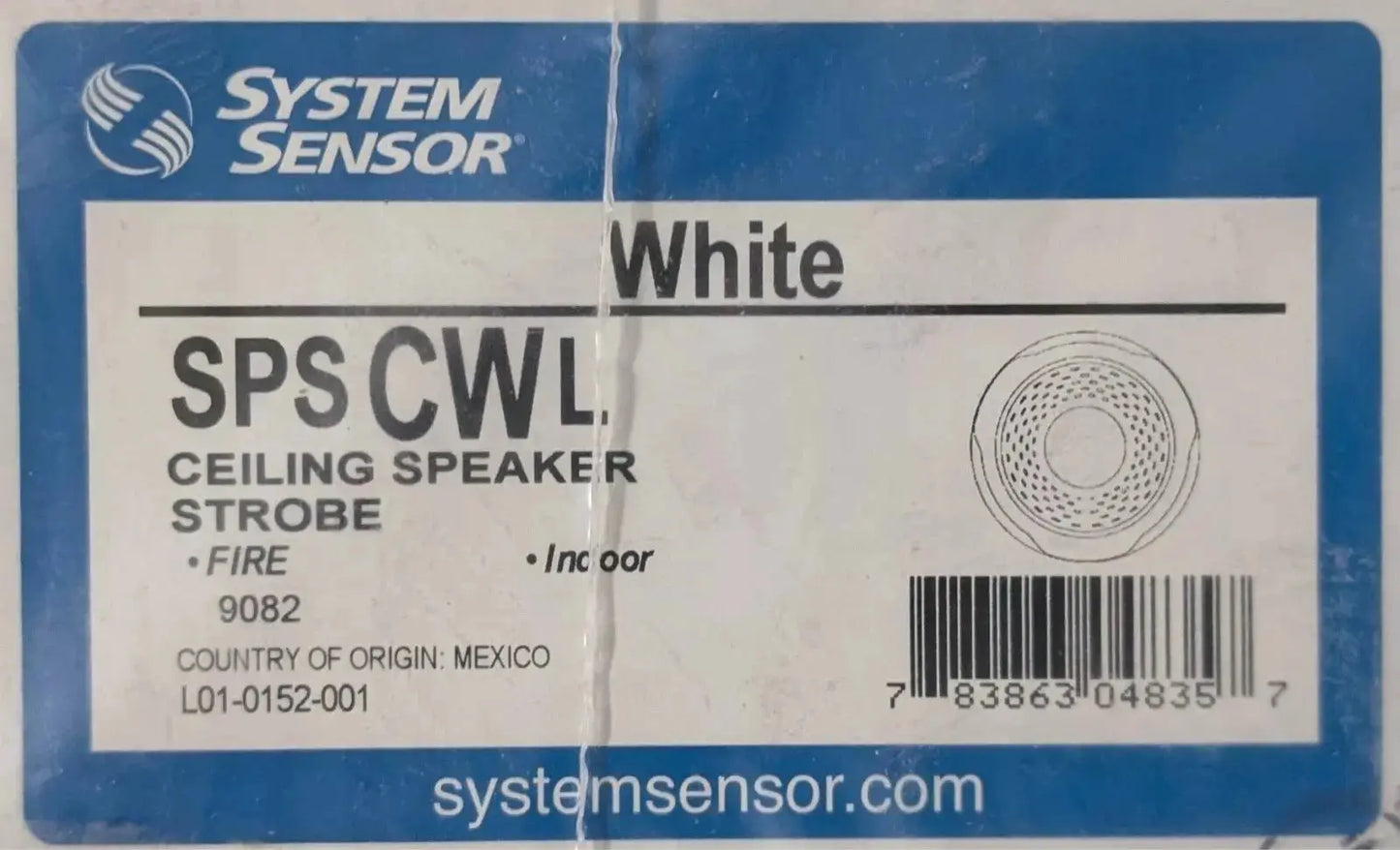 System Sensor SPSCWL Ceiling Speaker Strobe by Fredland Supply Company