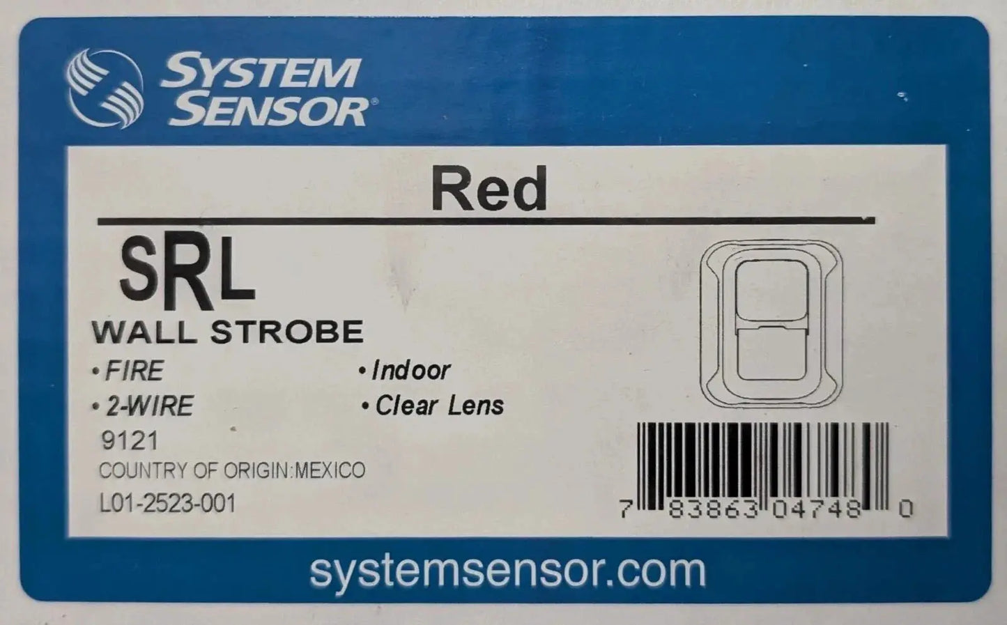 System Sensor SRL Wall Strobe by Fredland Supply Company