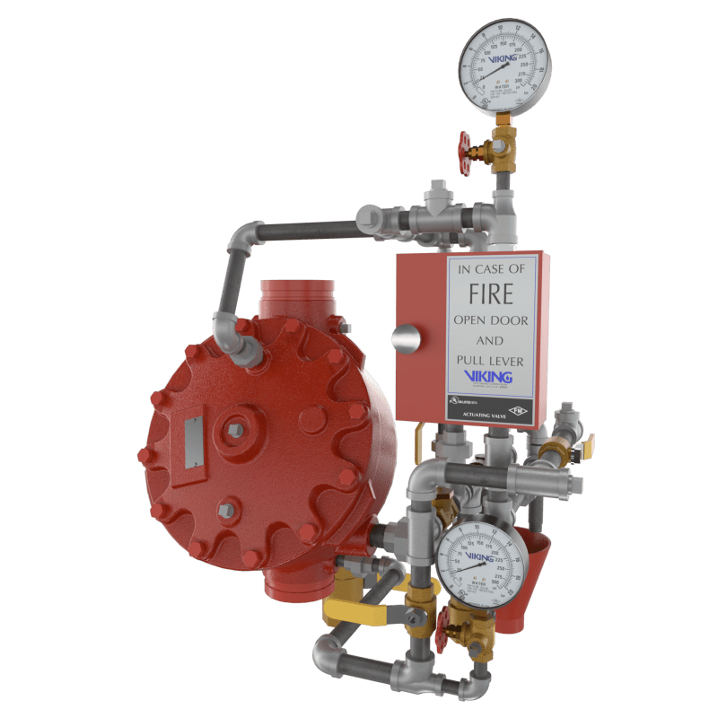 2.5 Pre-Trimmed Del F1 GxG Vertical Fire Protection Component - Fire Protection Parts