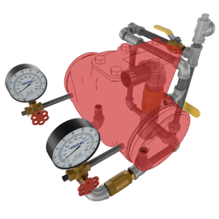 TRIM, 6"ALARM, HRZ, J - 1, BRASS - Fire Protection Parts