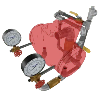 Trim 8" Alarm Hrz J-1 Brass Check Valve for Fire Systems by Viking