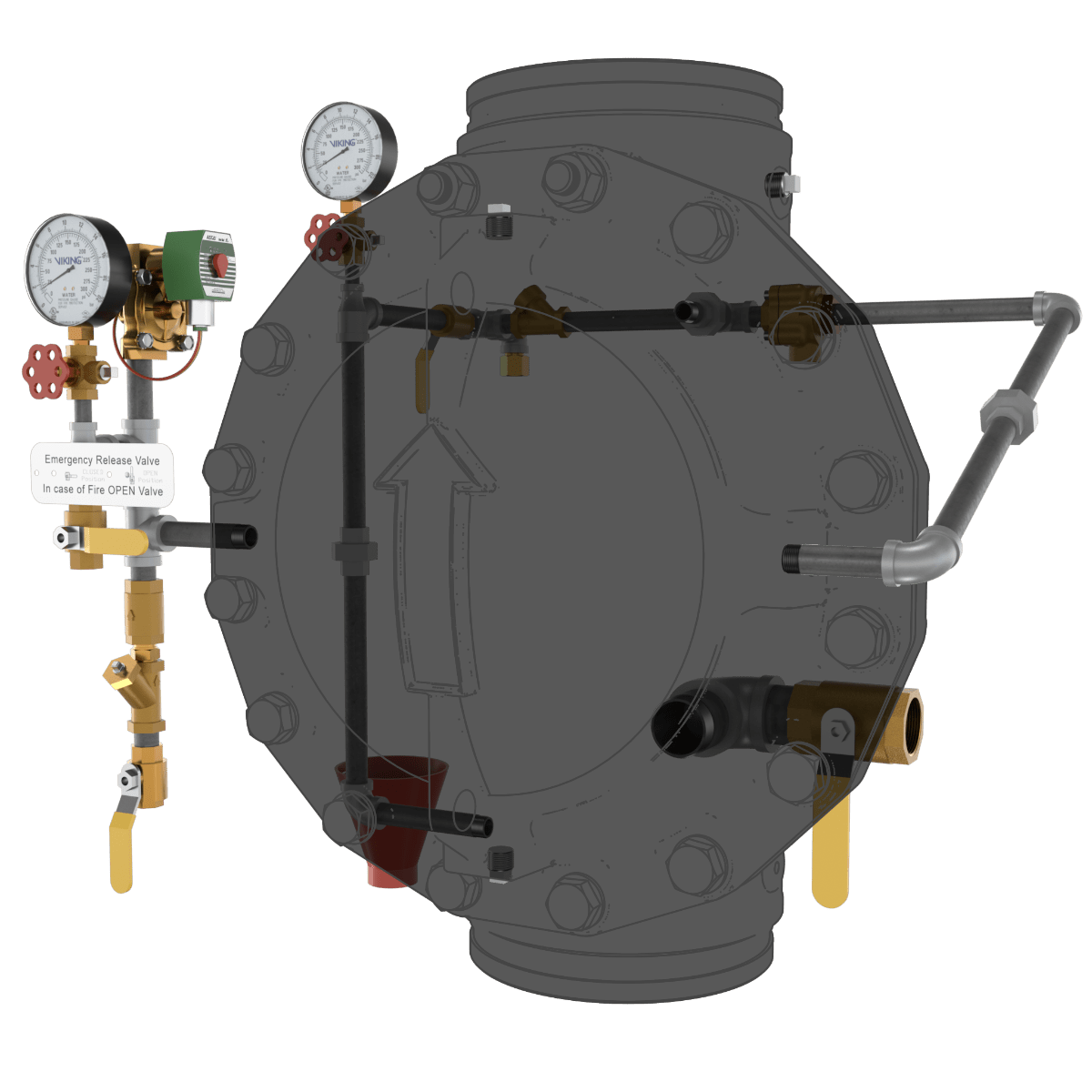 VXD DELUGE - ELECTRIC RELEASE TRIMMED - Fire Protection Parts