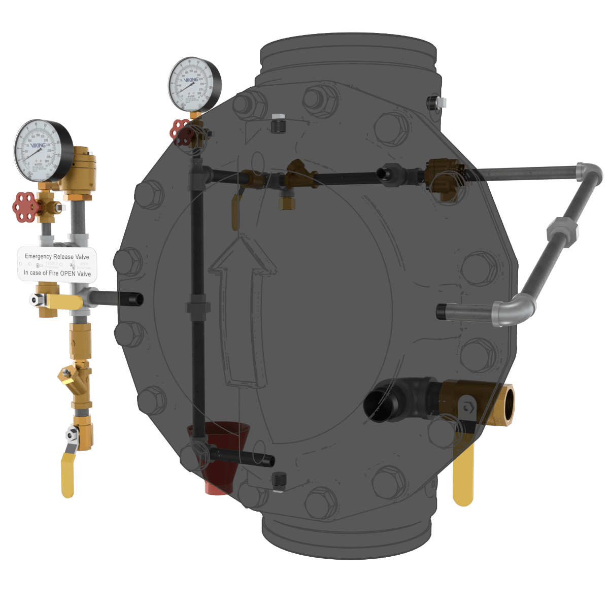 VXD DELUGE - PNEUMATIC RELEASE TRIMMED - Fire Protection Parts