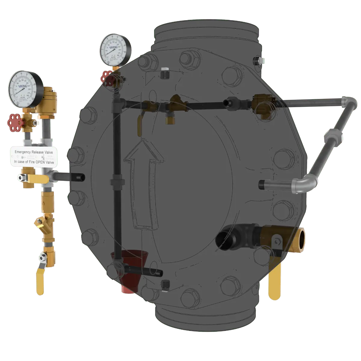 Viking VXD Deluge Pneumatic Release Safety Valve Valves and Systems Viking Fire Protection Parts Viking VXD Deluge Pneumatic Release Valve | Safety Valve - Viking Standard