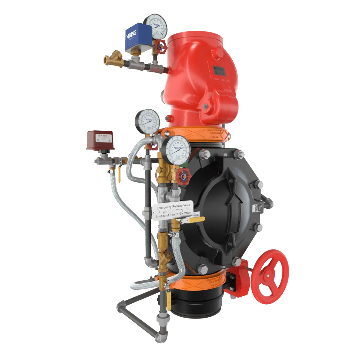VXD Double Interlock Preaction Electric Pneumatic Riser Fire Protection System by Viking