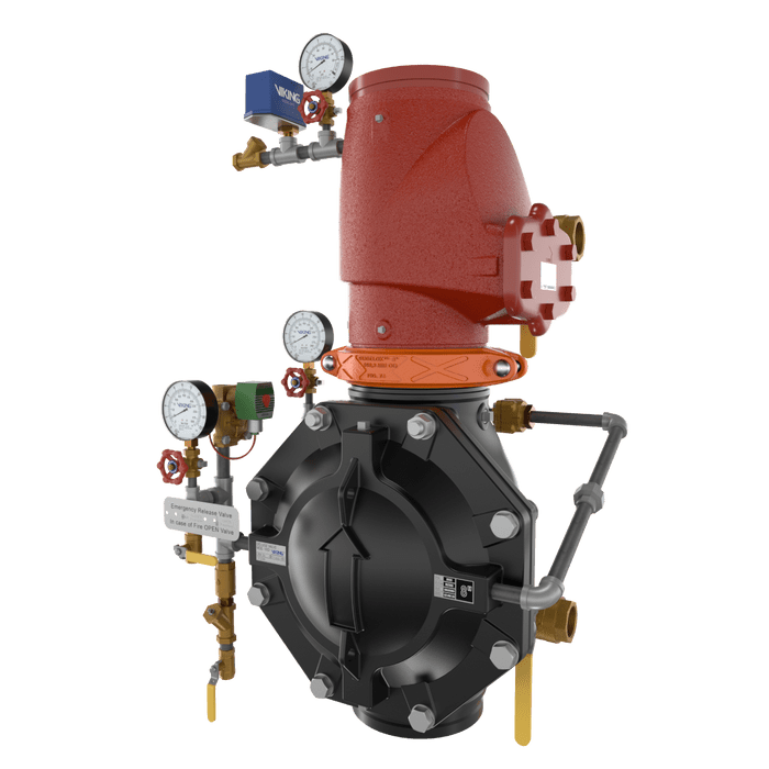 VXD DOUBLE INTERLOCK PREACTION WITH ELECTRIC/PNEU - LETRIC RELEASE LOOSE TRIM - Fire Protection Parts