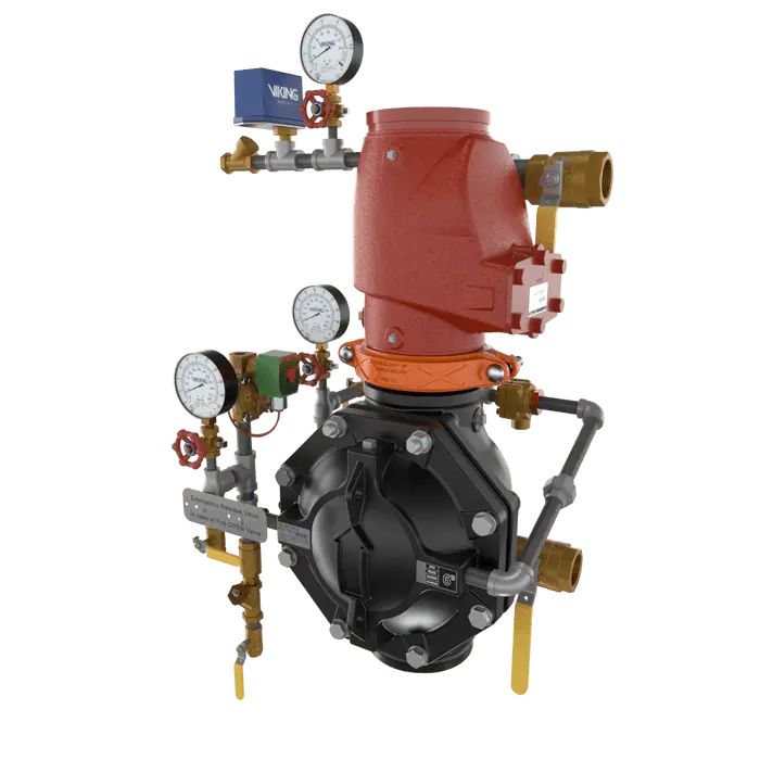 VXD DOUBLE INTERLOCK PREACTION WITH ELECTRIC/PNEU - LETRIC RELEASE LOOSE TRIM - Fire Protection Parts