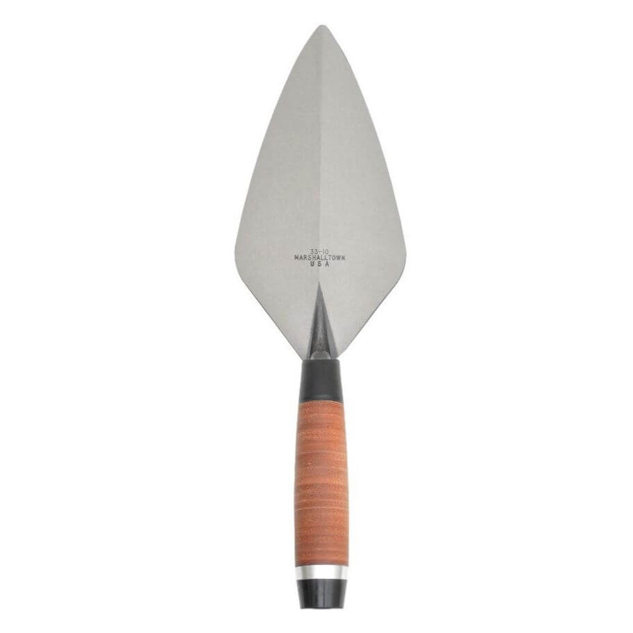 Marshalltown 10326 10" Brick Trowel London Pattern - Leather Handle