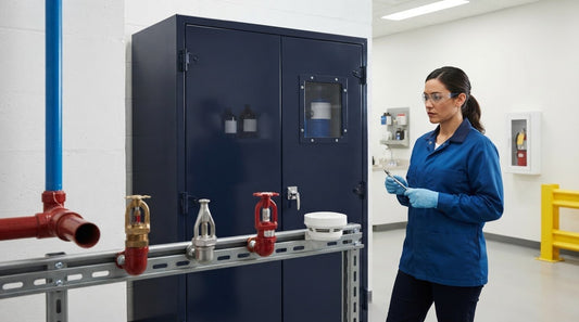 Fire protection system for hazardous materials storage: choose suppression