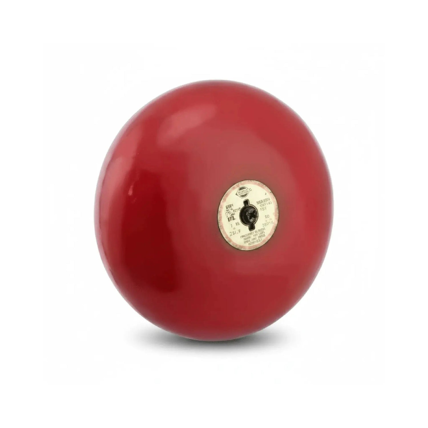 Red fire alarm bell designed for reliable fire protection signaling and emergency alerts.