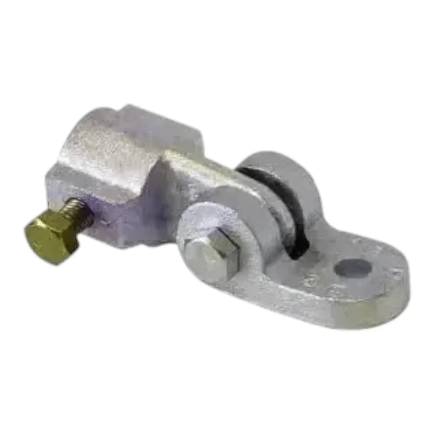 Metal swivel fit seismic bracing hardware with adjustable bolt for fire protection and mechanical system support.
