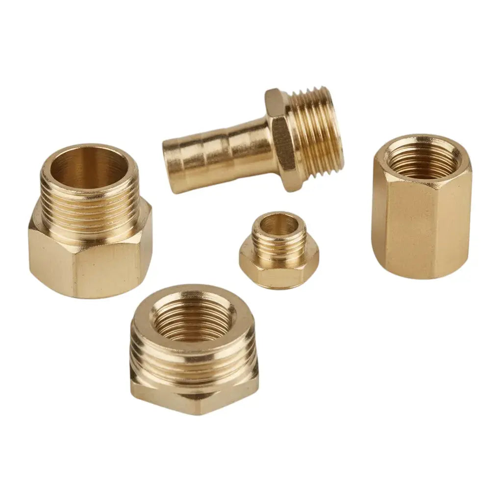 Durable brass fittings including connectors and adapters for plumbing, fire protection, and industrial use.