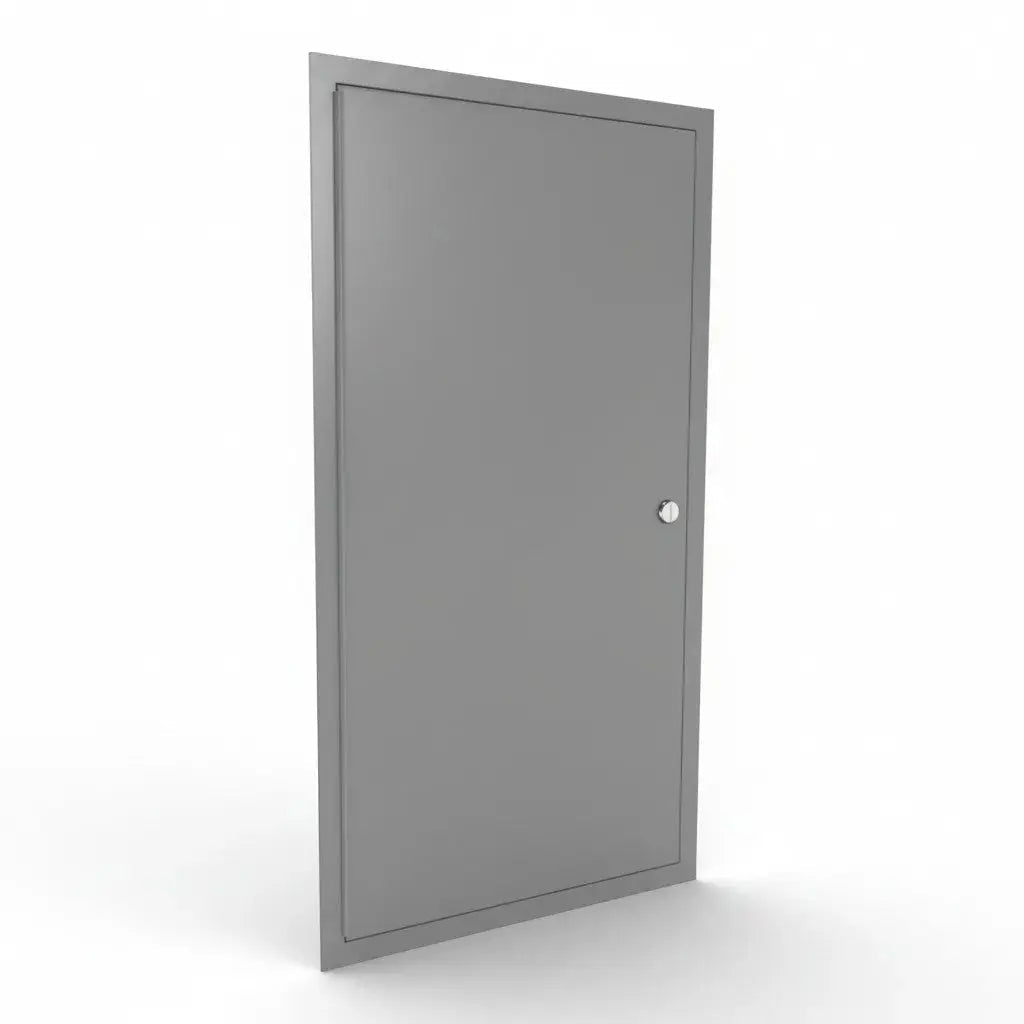 Modern white wall-mounted cabinet with a sleek handle and smooth finish for bathroom or kitchen storage.