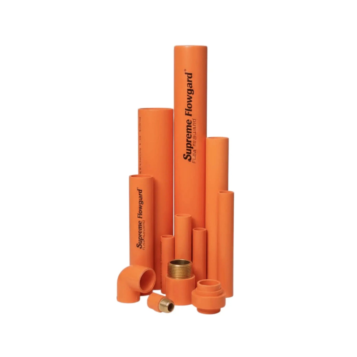Durable orange CPVC elbow fitting for fire protection systems