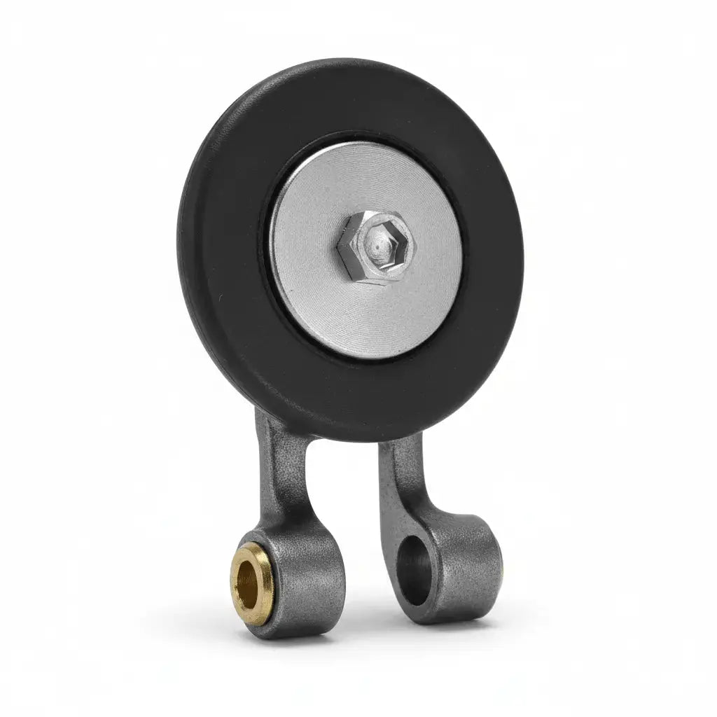 Set of shiny metal valve trims for fire protection systems including detailed views of installation and finished look.