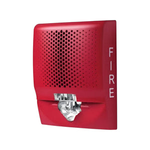 Kidde Wall Speaker Red No Marking with Wiring Plate for Safety by Kidde