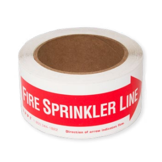 FIRE SPRINKLER LINE,DECAL 6X2 - Fire Protection Parts