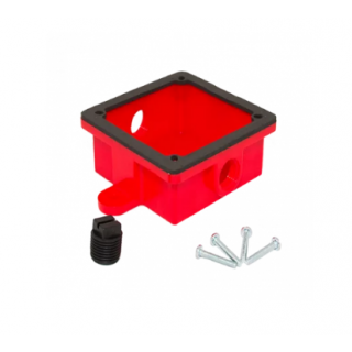 ALARM BELL BACK BOX, ABS (RED) - Fire Protection Parts