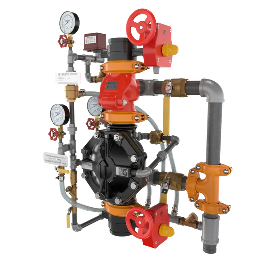 1-1/2" VXD DATA CENTER UPGRADEABLE PRE-TRIMMED RISER W/ ISOLATION BUTTERFLY VALVE by Viking