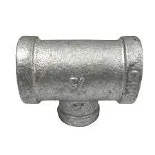 1-1/4" X 1/2" X 1-1/4" MI Red Tee Galvanized Import by SPF/Anvil