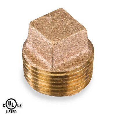 1" Brass Plug UL/FM - Fire Protection Parts