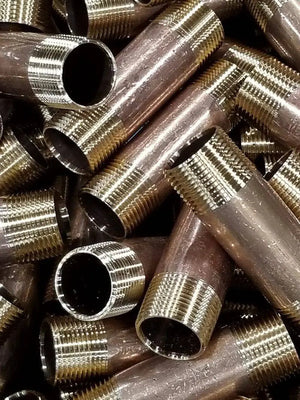 Close Brass Nipple 1" for Fire Protection and Plumbing by Quality Pipe Products