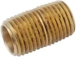 1" X Close Brass Nipple for Fire Protection Systems by Quality Pipe Products