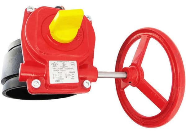 10" Grooved Butterfly Valve Norm Closed Fire Protection - Fire Protection Parts