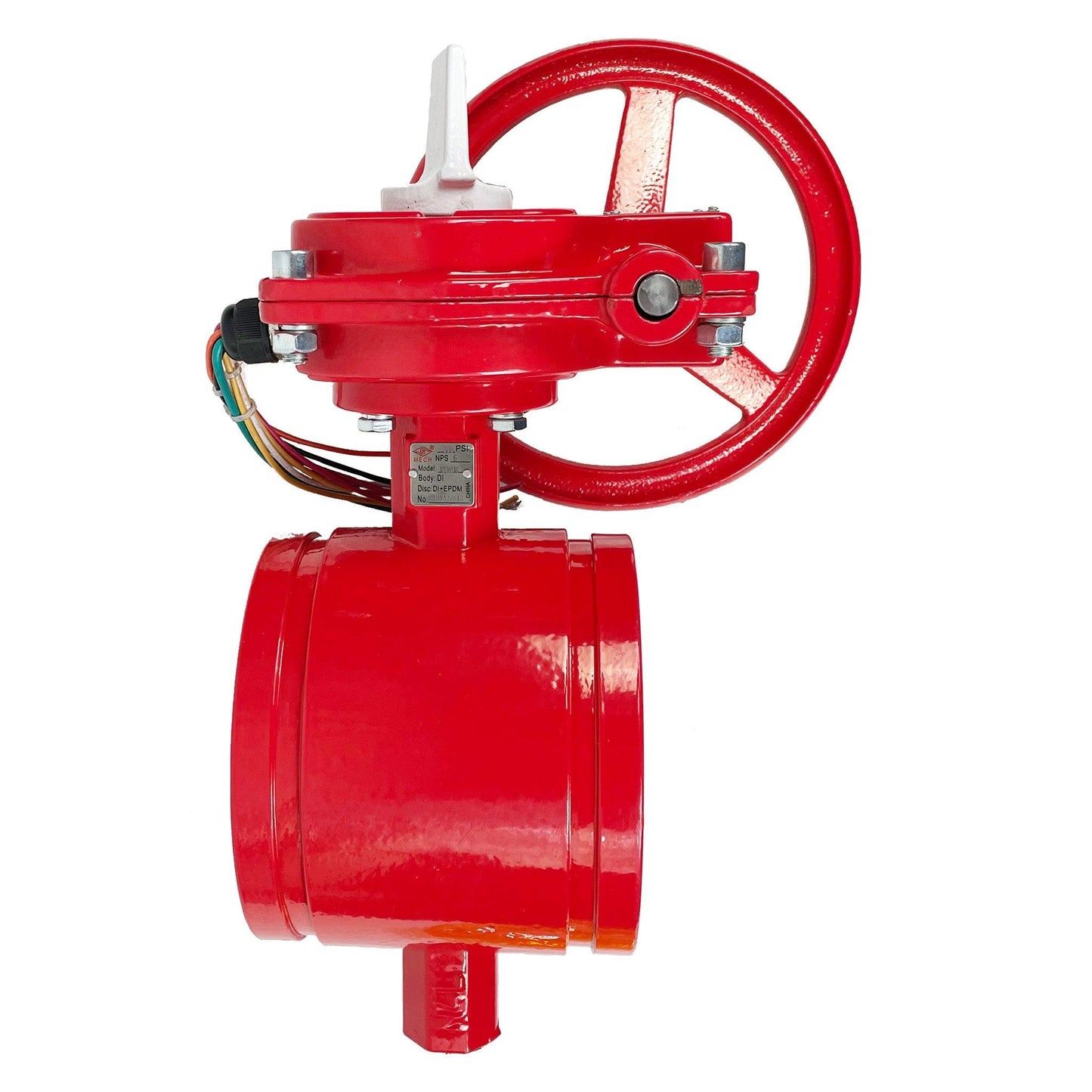 10" Grooved UL FM Butterfly Valve With Switch Closed - Fire Protection Parts