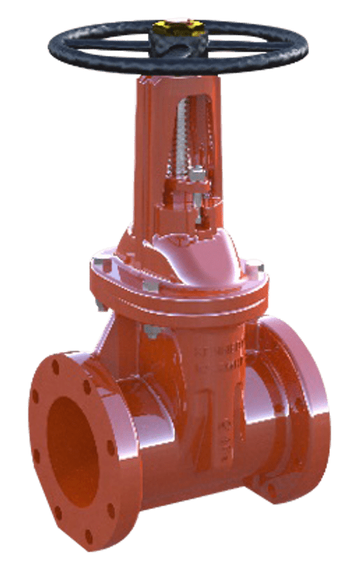 10" RW Gate Valve Grooved X Grooved Non Rising Stem - Fire Protection Parts