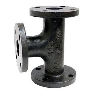 10 BLK CI FLG TEE DOM - Fire Protection Parts