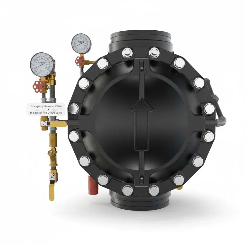 10" Pre-Trimmed Vxd Deluge System Electric Release, Galvanized, Monitored by Viking